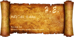 Hódi Edda névjegykártya